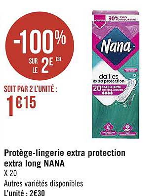 Protege-lingerie extra protection extra long Nana