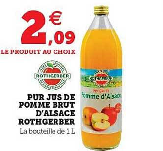 Pur Jus De Pomme Brut D'alsace Rothgerber