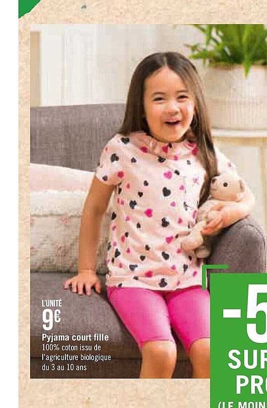 pyjama court fille