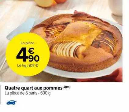 quatre quart aux pommes