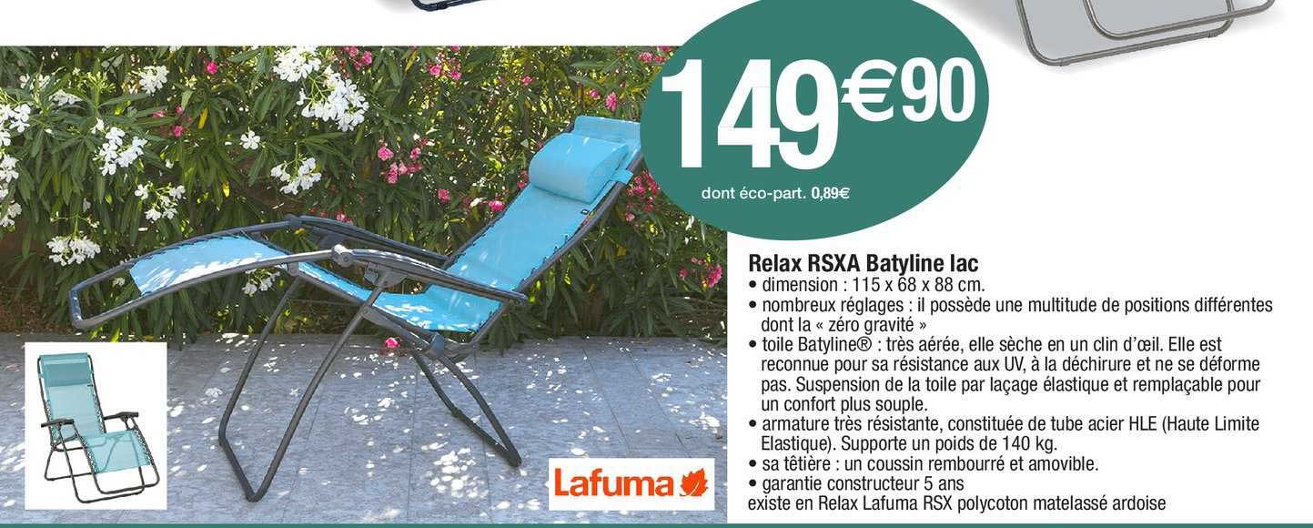 Relax Rsxa Batyline Lac
