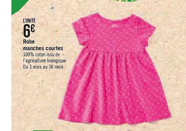 robe manches courtes