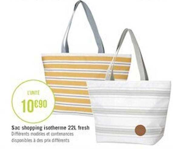 sac shopping isotherme 22l fresh