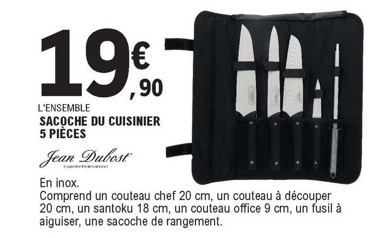 sacoche du cuisier 5 pièces jean dubost