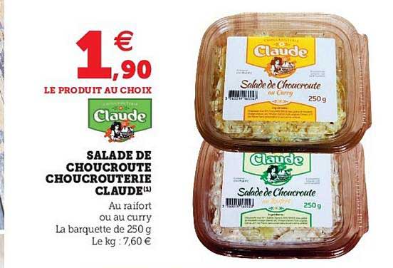 salade de choucroute choucrouterie claude