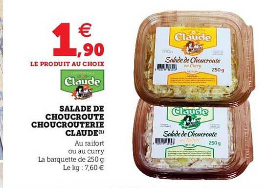 salade de choucroute choucrouterie claude