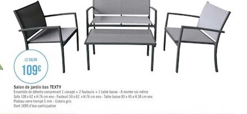 Salon De Jardin Bas Texty