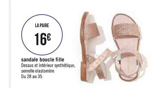 sandale boucle fille