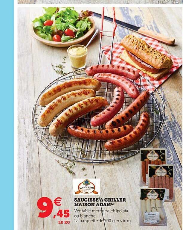 Saucisses à Griller Maison Adam