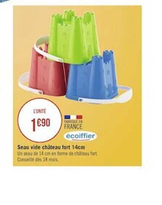 Seau Vide Château Fort 14 Cm écoiffier