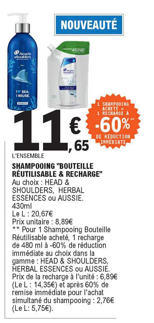 Shampooing "bouteille Réutilisable & Recharge"