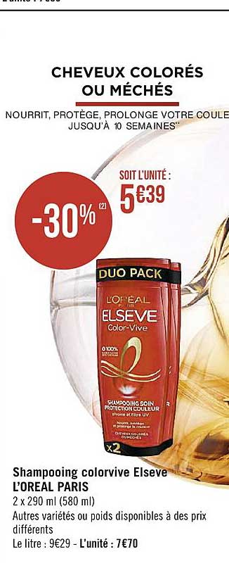 Shampooing colorvive Elseve L'oreal Paris
