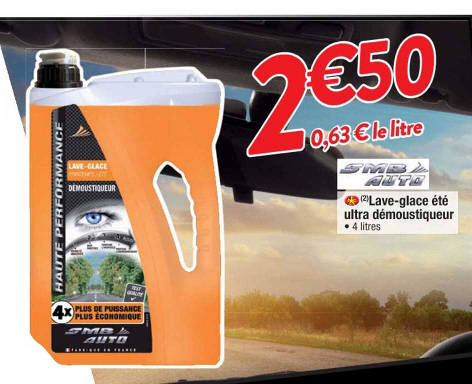 Smb Auto Lave-glace été Ultra Démoustiqueur