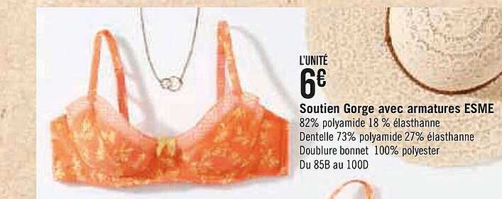 soutien gorge avec armature esme