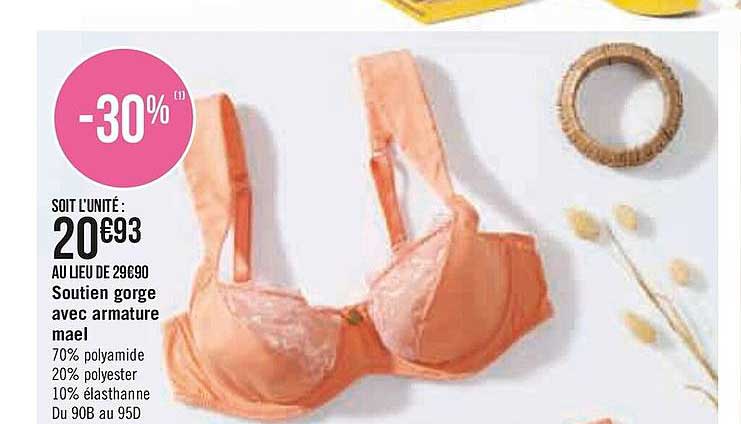 soutien gorge avec armature maël