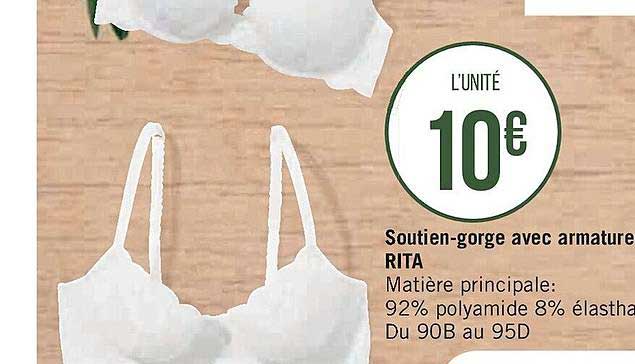 soutien-gorge avec armature rita