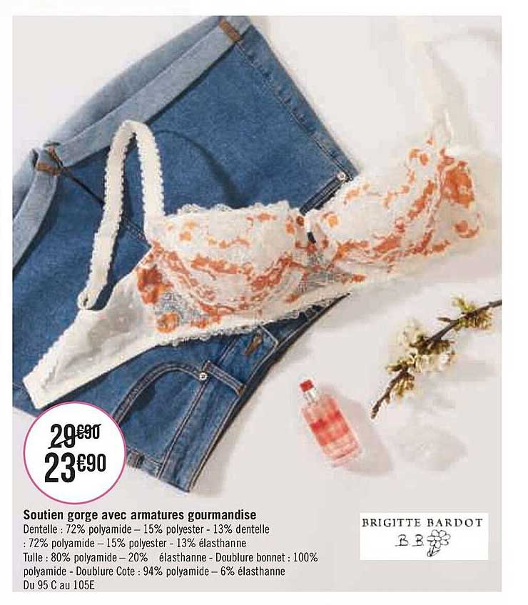 soutien gorge avec armatures gourmandise brigitte bardot