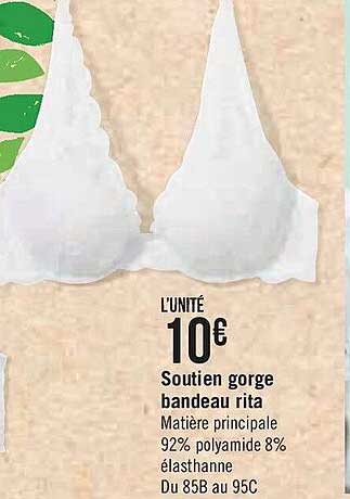 soutien gorge bandeau rita