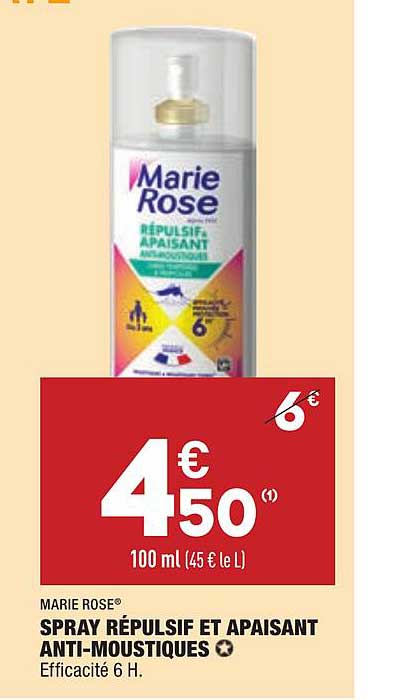 spray répulsif et apaisant anti-moustiques marie rose