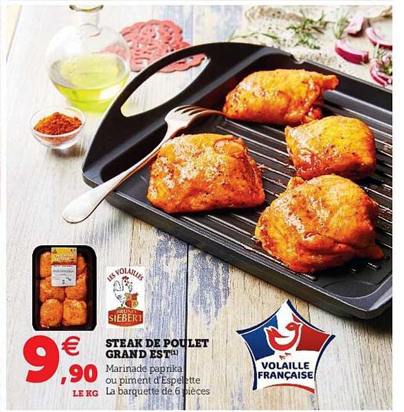 steak de poulet grand est