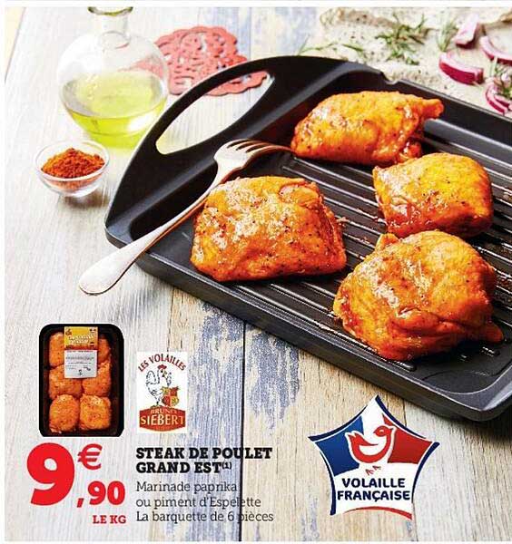 steak de poulet grand est