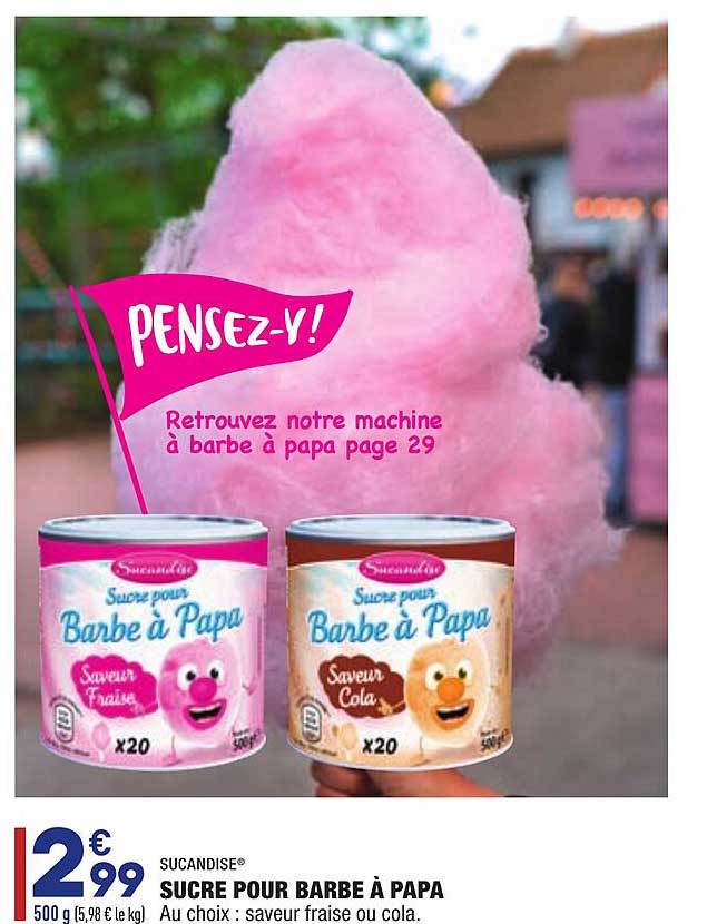 sucre pour barbe à papa sucandise