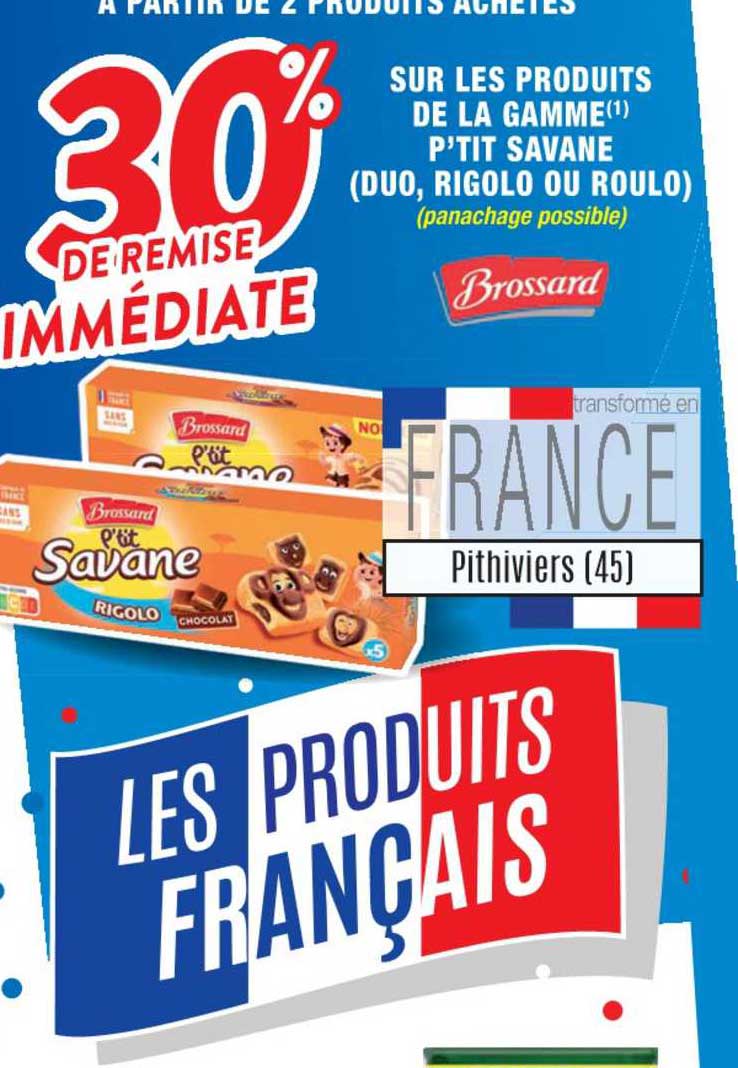 sur les produits de la gamme p'tit savane ( duo, rigolo ou roulo )