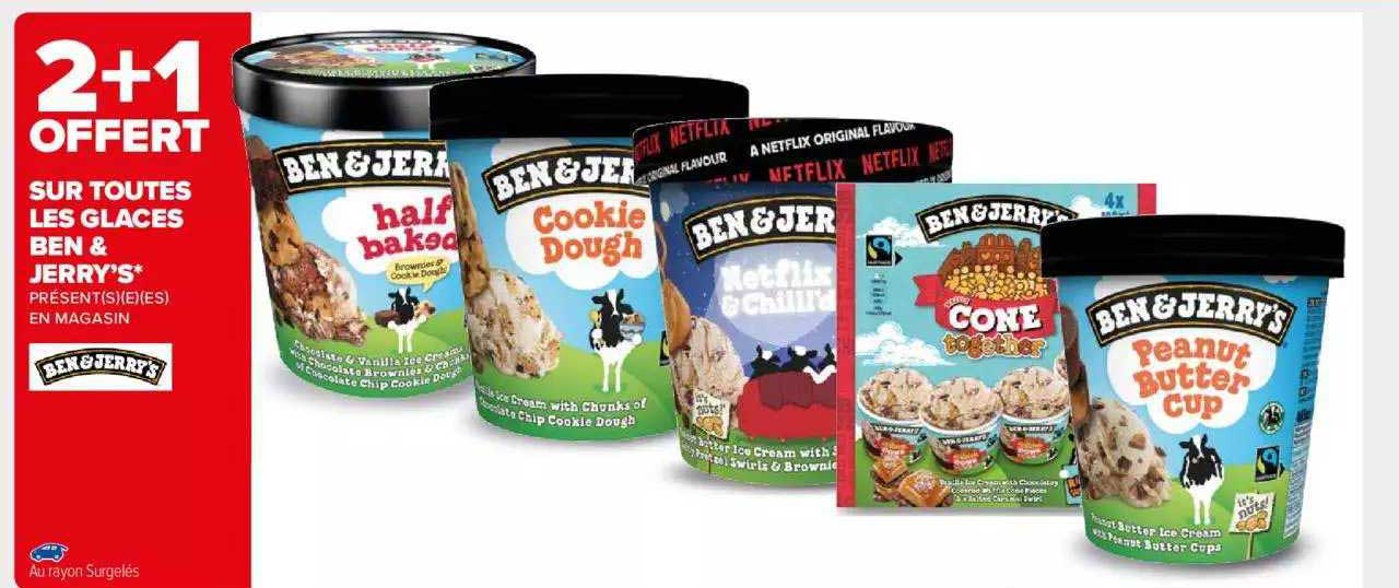 Sur Toutes Les Glaces Ben& Jerry's