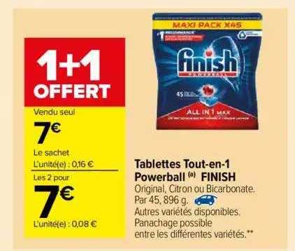 Tablettes Tout-en-1 Powerball Finish