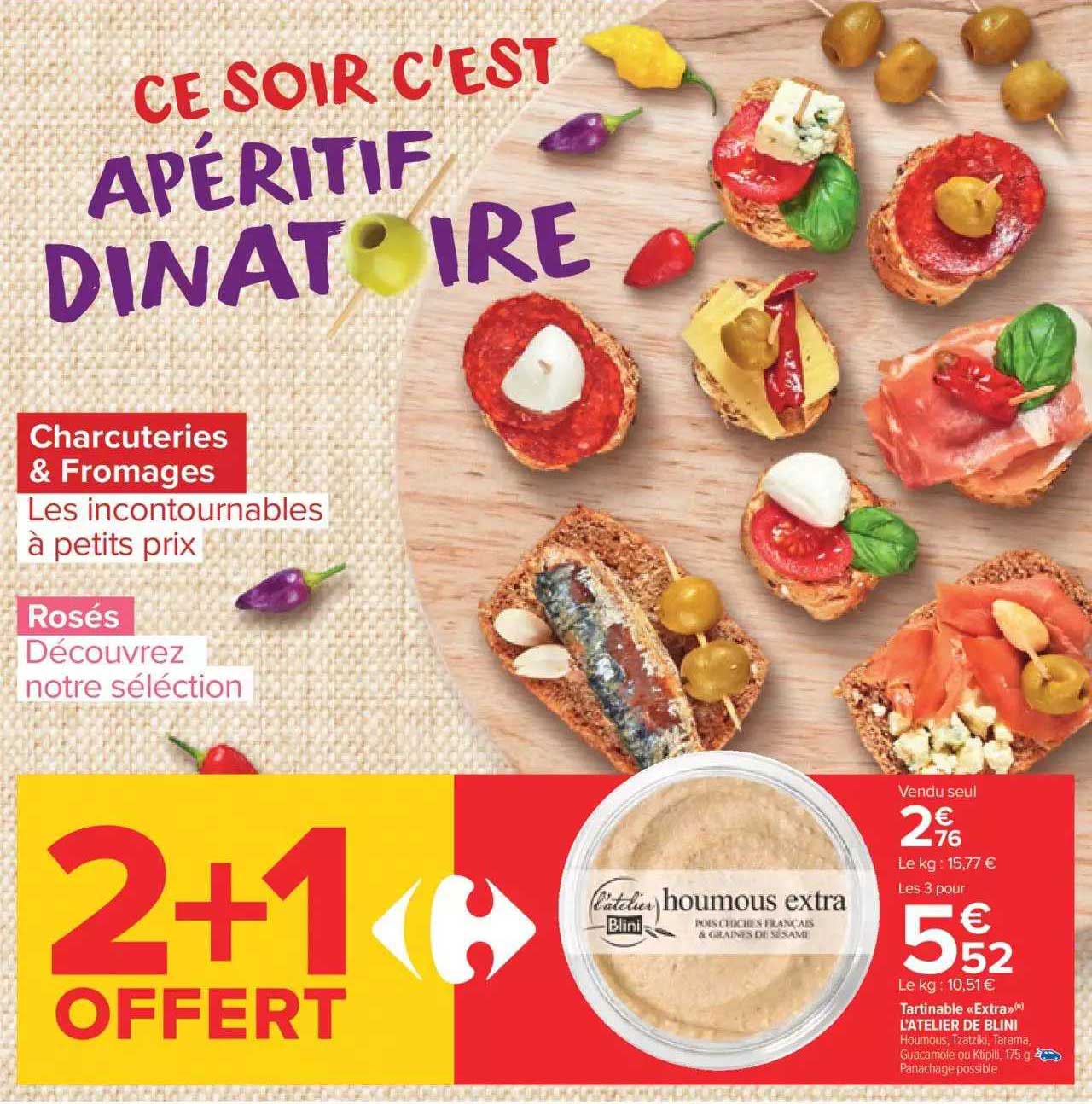 tartinable extra l'atelier de blini 2+1 offert