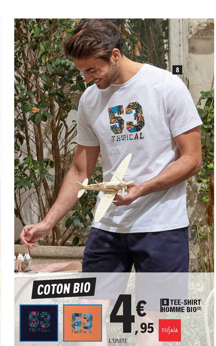 tee-shirt homme bio tissaia