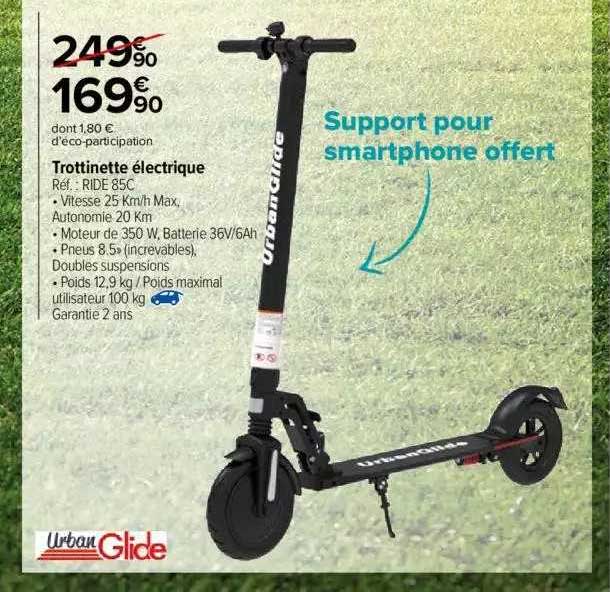 trottinette électrique urban glide