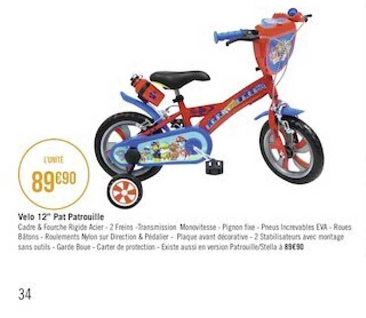 velo 12" pat patrouille