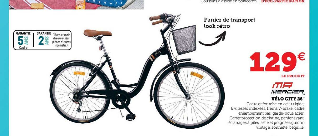 vélo city 26" mercier