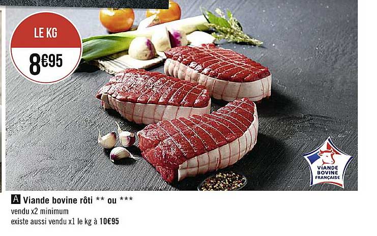 Viande Bovine Roti Ou