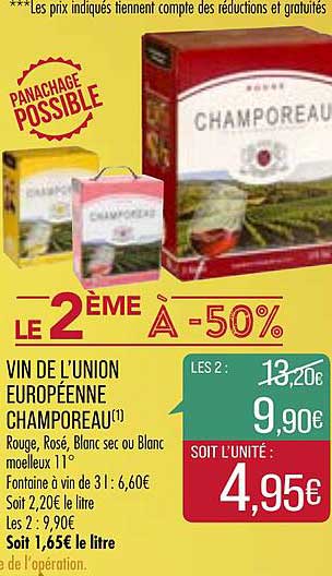 vin de l'union européenne champoreau