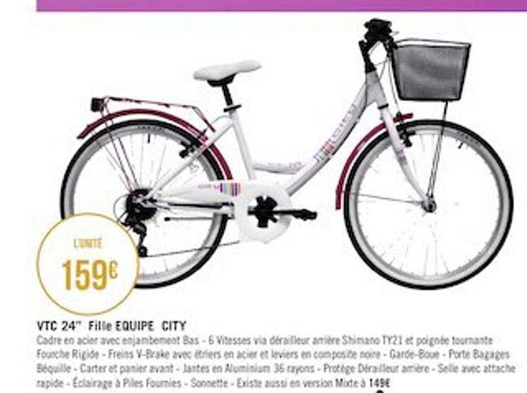 vtc 24" fille équipe city