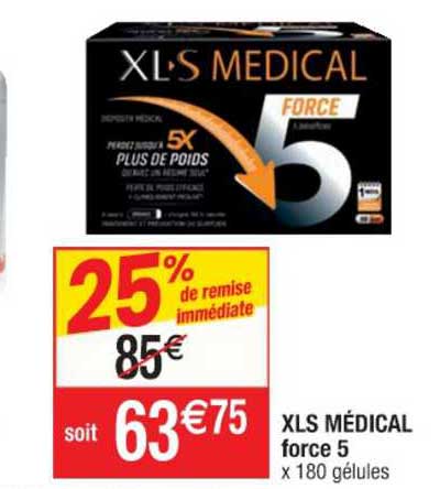 xls médical force 5 25% de remise immédiate