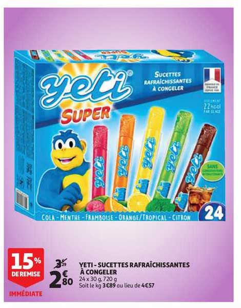 yeti - sucettes rafraîchissantes à congeler