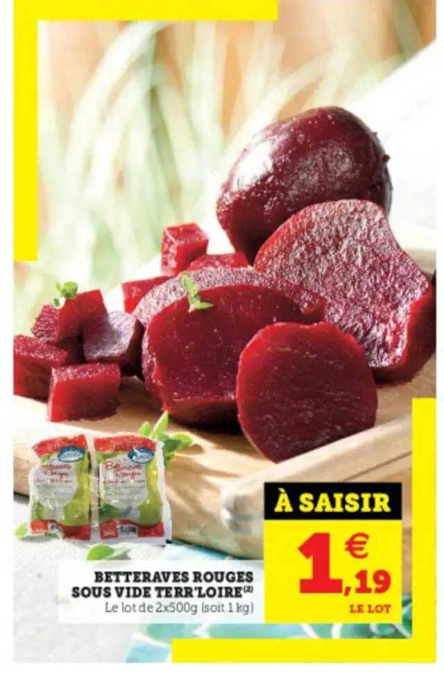 betteraves rouges sous vide terr'loire