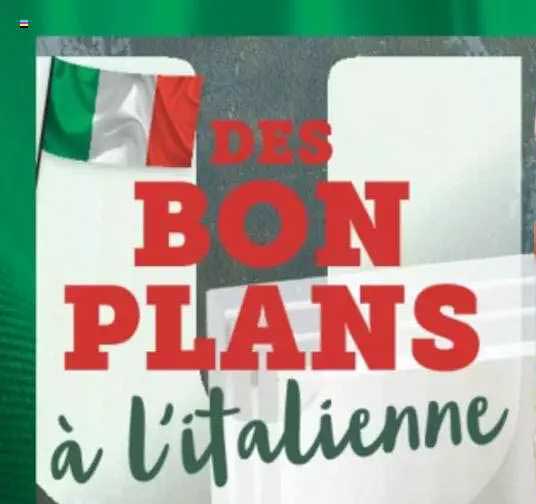 des bon plans à l'italienne