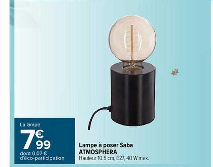 Lampe à Poser Saba Atmosphera
