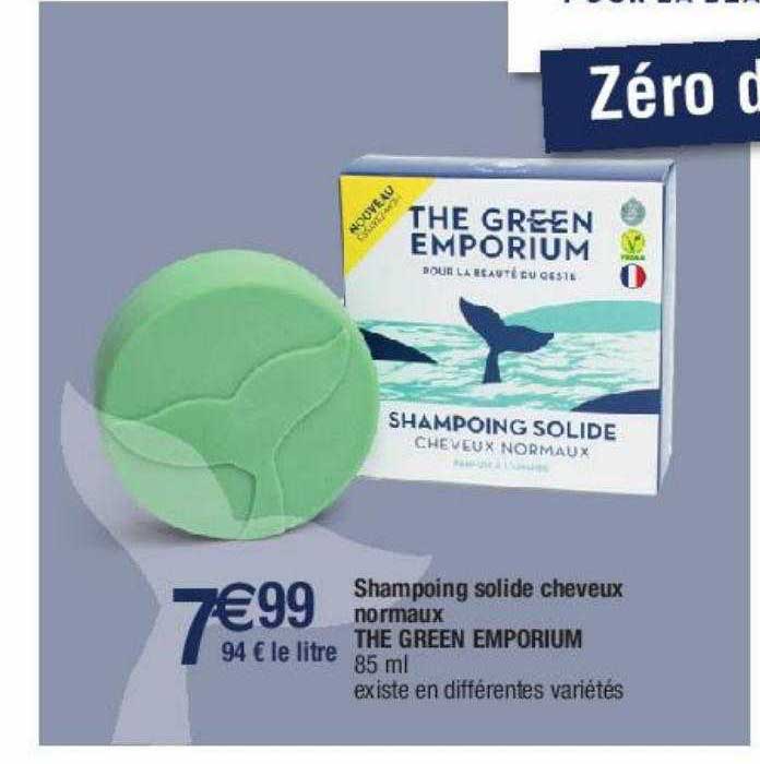 Shampoing Solide Cheveux Normaux The Green Emporium