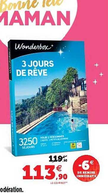 3 jours de rêve wonderbox