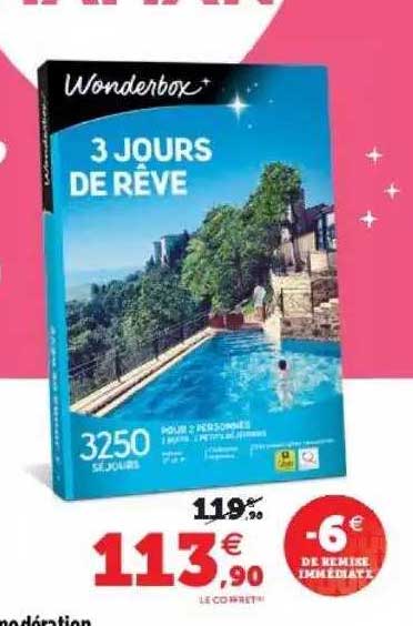 3 jours de rêve wonderbox