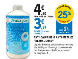 anti-calcaire & anti-métaux "beaux jours"