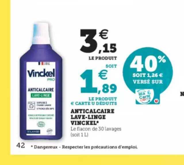 anticalcaire lave-linge vinckel*