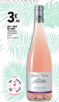 aoc rosé de loire "domaine touchais"