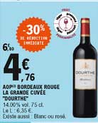 Aop Bordeaux Rouge La Grande Cuvée "dourthe" -30% De Reduction Imédiate