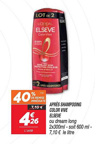 après shampooing color vive elseve